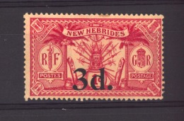 Nouvelles Hébrides  :  Yv  78  *   Avec Filigrane      ,    N3 - Unused Stamps