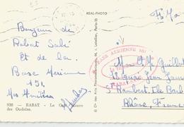 Marcophilie - Maroc Rabat Salé Cachet Base Aérienne 151 , 1956 En Fm - Militärstempel Ab 1900 (ausser Kriegszeiten)