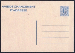 Changement D'adresse N° 21 III F - Non Circulé - Non Circulated - Nicht Gelaufen. - Avis Changement Adresse