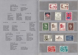 Denmark, 1969 Yearset, Mint In Folder, 2 Scans. - Ganze Jahrgänge