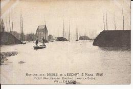 Willebroek: Rupture Des Diques De L' Escaut 12 Mars 1906  Petit Willebroek Brèche Dans La Digue - Willebroek