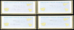 ATM-204- Vignettes De Distributeur, Type Avions En Papier Plié - 2000 « Avions En Papier »