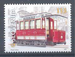 Slovenia Slovenie Slowenien 2001 Mint MNH **: Transport Road Vehicals; Straßenfahrzeuge; Straßenbahn; Streetcar - Sonstige (Land)