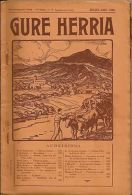 * GURE HERRIA *07-08-1936/ART POPULAIRE BASQUE/ST JEAN P.de PORT 1843/GUETHARY.. - Pays Basque