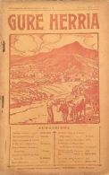 Bulletin *GURE HERRIA* 3-Mars 1925 < PELERINAGE A HALSOU // INCURSION ESPAGNOLE à SARE 8/10/1812 Etc... - Pays Basque
