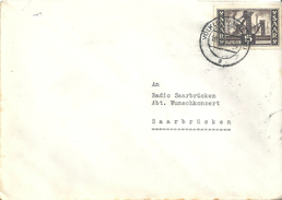 Brief  Vöcklingen - Radio Saarbrücken             1952 - Cartas & Documentos