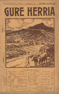 * GURE HERRIA * 09-10/1934 < Donibaneko Predikua // Orreaga // Petits Chevaux Basques //etc.... - Pays Basque