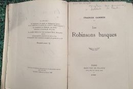 *LES ROBINSONS BASQUES *< FRANCIS JAMMES E.O. 1924 Ex. N°Q Hors Commerce - Baskenland