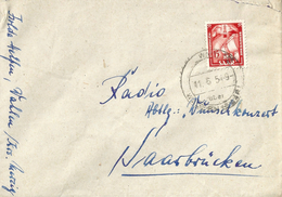 Brief  Wahlen über Wadern (Saar) - Radio Saarbrücken           1951 - Covers & Documents