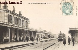 GISORS LA GAREDE L'OUEST ARRIVEE D'UN TRAIN LOCOMOTIVE 27 EURE - Gisors