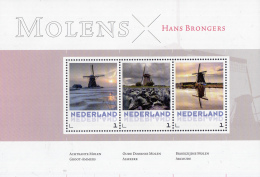 Nederland - 18 Mei 2015 - Molens/Moulins/Mills/Mühlen - Hans Brongers - MNH -  Blok 3 Zegels - Moulins