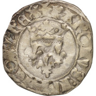 Monnaie, France, Charles VI, Florette, Troyes, TTB, Billon, Duplessy:405B - 1380-1422 Carlos VI El Bien Amado