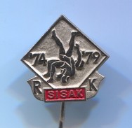 Wrestling, Ringen - RK SISAK, Croatia, Vintage Pin Badge, Abzeichen - Lutte