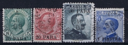 Italy: Constantinopoli  1908   Sa 8 - 11 Used - Oficinas Europeas Y Asiáticas