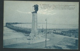 Zeebrugge. Le Môle Et Le Monument Commémoratif Du Raid Naval.  Marine Anglaise Ds La Nuit Du 23 04 1918 Obf08126 - Zeebrugge