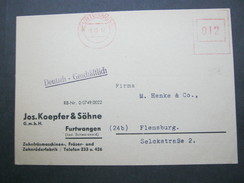 Firmen Freistempel , Meterstempel Auf Beleg Aus   1947  Furtwangen - Sonstige & Ohne Zuordnung