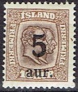 ICELAND #  FROM 1921-22  STAMPWORLD 105* - Neufs