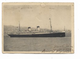 AUGUSTUS ITALIA FLOTTE RIUNITE GENOVA  VIAGGIATA FG - Steamers