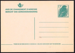 Changement D'adresse N° 29  I FN - Non Circulé - Not Circulated - Nicht Gelaufen. - Avis Changement Adresse