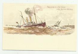 Oostende  *   A Bord Du Paquebot De L'Etat Belge, Ligne Ostende - Douvres  - Princesse Josephine  (P.J. Clays) - Liner Cards