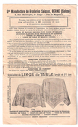 MODE , Feuillet Gde Manufacture De Broderies Suisses BERNE / LUCERNE,Suisse,Linge Robe Laize  8 Pages ,fin XIX E TB RARE - Libri