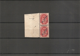 Levant Russe (204 En Paire Verticale X-MH- Et XXX -MNH-Curiosité :Timbre Supérieur Sans La Surcharge Du Haut à Voir) - Turkish Empire