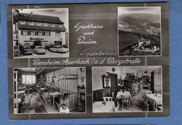 Deutschland Allemagne Hessen Bensheim Auerbach Gasthaus Und Pension Gambrinus - Bensheim