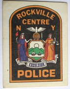 Vignette Sticker Ancien Rare PANINI Rockville Police Centre N Y Excelsior Années 80 USA - Autres & Non Classés