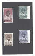 INDIA, "MOHANDAS K. GANDHI 1948, #203 - 206 MNH - Ongebruikt