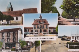 Les Clayes Sous Bois 78 - Eglise Avenue Du Bois Mairie Hotel Centre Vol à Voile - Les Clayes Sous Bois