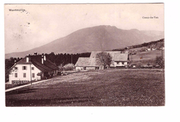 Suisse Montmollin Creux Du Van Carte Rare Timbre + Cachet Ambulant 1922 - Montmollin