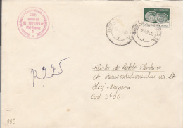 55330- POTTERY, PLATES, STAMPS ON REGISTERED COVER, 1991, ROMANIA - Briefe U. Dokumente