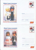 55388- SANANDREI LENAU MUSEUM, DOLLS IN GERMAN COSTUMES, COVER STATIONERY, 2X, 2005, ROMANIA - Dolls