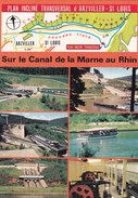 SAINT-LOUIS - ARZVILLER - Canal De La Marne Au Rhin.Plan Incliné Transversal (remplace 17 écluses ). Péniches - Arzviller