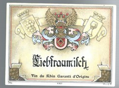 étiquette Vin  Du Rhin Garanti D'origine Liebfraumilch - Gewurztraminer