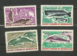 St -Pierre Et Miquelon N°391 à 394 Neufs Avec Très Légère Trace De Charnière* Cote 21.50 Euros - Unused Stamps