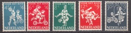 Netherlands 1958 Full Set, Mint No Hinge, Sc# B326-b330 - Ongebruikt