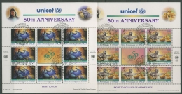 UNO New York 1996 50 Jahre UNICEF Kleinbogen 720/21 K Gestempelt (C13793) - Usati