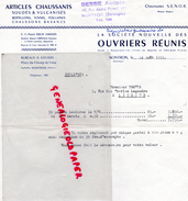 24 - NONTRON - FACTURE STE NOUVELLE DES OUVRIERS REUNIS- CHAUSSURES- AMEDEE BESSE- 1951 - 1950 - ...