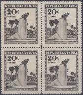 1933-41 CUBA REPUBLICA 1933 Ed.271 20c INVASION. MONUMENTO BATALLA DE COLISEO, MAXIMO GOMEZ . SIN GOMA Y MANCHAS. - Unused Stamps