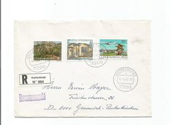 Luxembourg Scott # 667, 677, 665 . Registered Cover Walferdange - Lettres & Documents