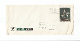Luxembourg Scott # 477 Kutter. Rank. Xerox Cover To Leige Belgium - Cartas & Documentos