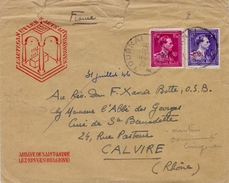 BELGIË/BELGIQUE :1946: Y.724R + 724S ( -10% ) On Travelled Cover Cancelled « TOURNAI : 28-7-1946 ». - 1946 -10 %