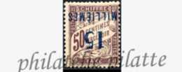 -Port-Saïd Taxe 8a* Variété Surcharge Renversée - Unused Stamps