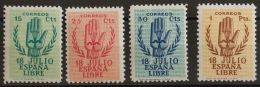 ESTADO ESPAÑOL II Aniversario Del Alzamiento ** 851/54 - Unused Stamps