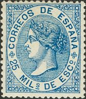 ISABEL II Isabel II. 1 De Enero De 1869 * 97 - Ungebraucht