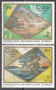 CUBA 1989, DAY Of POST STAMP, CARRIAGE RIDES And SHIP, COMPLETE MNH SERIES With GOOD QUALITY, *** - Neufs