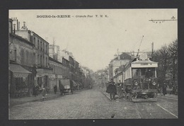 DF / 92 HAUTS DE SEINE / BOURG LA REINE / LA GRANDE RUE AVEC SES COMMERCES ET LE TRAMWAY / ANIMÉE - Bourg La Reine