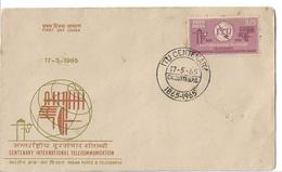 May-17-1965-Centenary-India-International-Telecommunication-First-Day-Cover - FDC