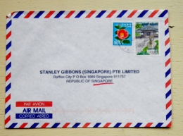 Cover From Japan Sent To Singapore 1999 - Cartas & Documentos